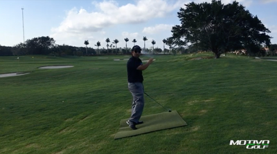 Adjustments When Striking On An Uphill Lie